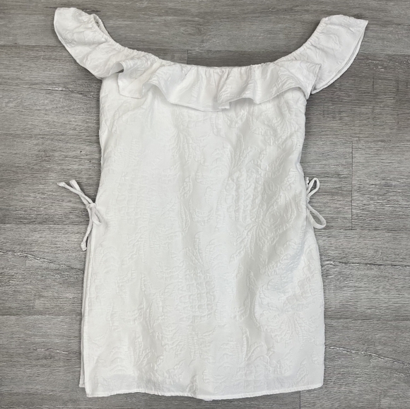 LILLY PULITZER Zoya Romper White Pineapple Pucker Jacquard PERFECT SHAPE Sz8 - Picture 5 of 9